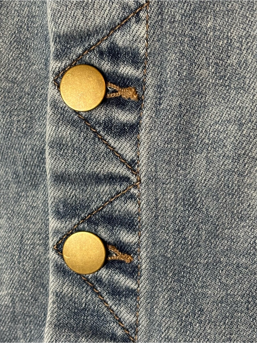 Kut from the Kloth Jean Skirt Size 8 Blue Denim Button-Front Skirt Knee-length - Picture 5 of 8